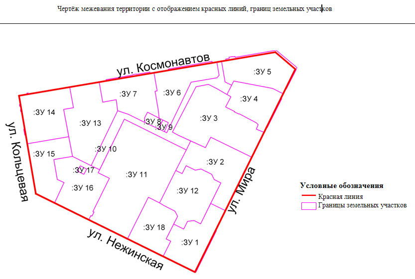 чертеж разбивочных работ